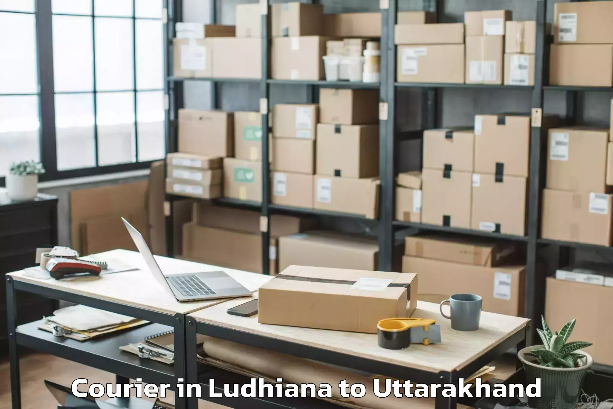 Book Ludhiana to Pokhari Courier